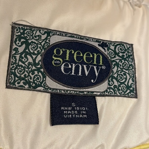 Green with Envy Sz S zip up utility pockets hoodie jacket coat - Picture 7 of 10